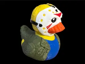 Jason Voorhees Duck 3D Printed Duck Collectible Plastic Figurine for Jeep Lovers
