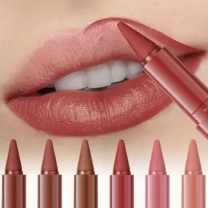 1 2-in-1 matte lip liner and lipstick - waterproof and sweat-proof, smooth and easy to apply, suitable for all skin types