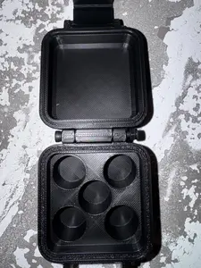 AlphaForged 3mL Vial Storage Mini – Holds 5 (16mm) Vials | Compact Organizer Case