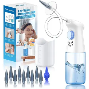 Ear Wax Removal Kit, Manual Ear Canal Irrigation System, Personal Care Tool and Cleaner, Unisex, Family Use, Daily Ear Cleaning Essentials