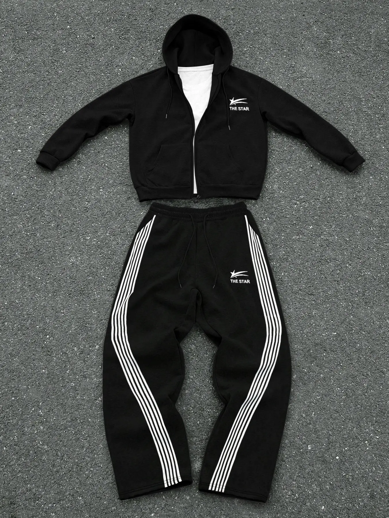 Men's Hoodie and Sweatpants Set, Letter Print, Comfortable Casual Fashion, Streetwear Tracksuit Set, Casual Athletic Jogging, Outdoor Sports Campus Daily Wear, Graphic Tracksuit, Letter Print Sportswear