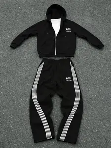 Men's Hoodie and Sweatpants Set, Letter Print, Comfortable Casual Fashion, Streetwear Tracksuit Set, Outdoor Sports Campus Daily Wear