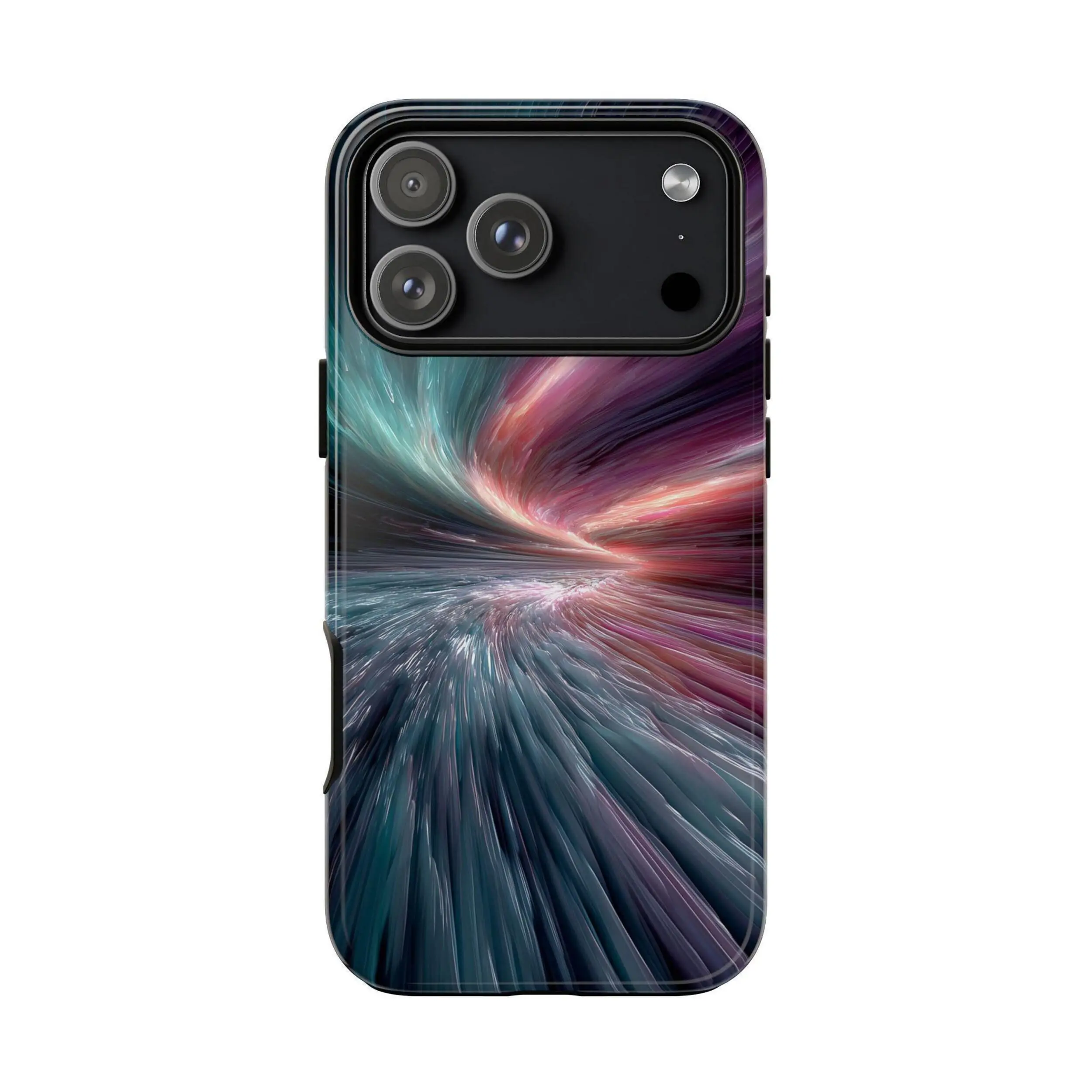 Hyper Color Teal Purple Wave Streaks Phone Case for iPhone  – Lifetime Warranty PhoneIn673