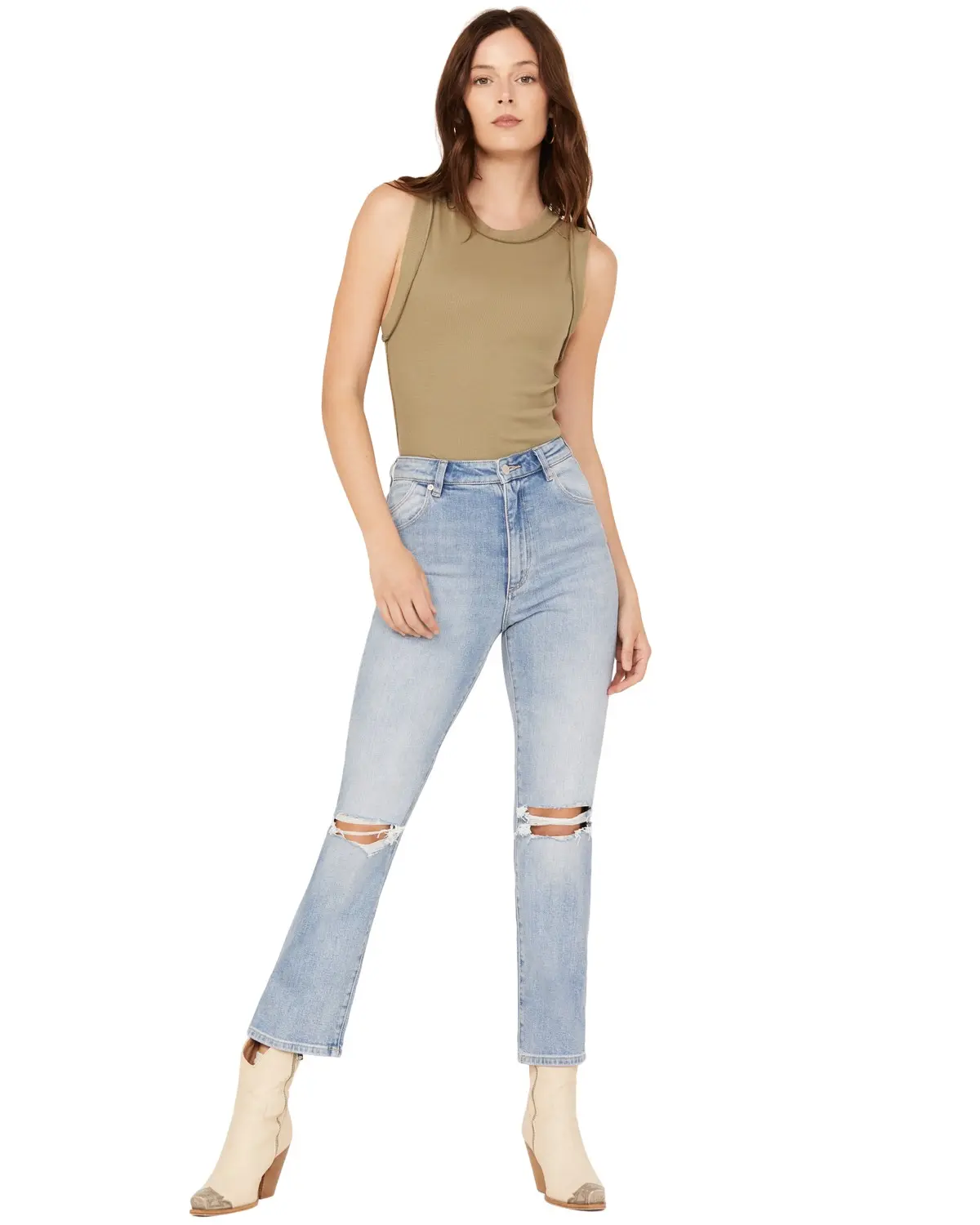 Rolla's Women's Rolla'S Women'S Light Medium Wash High Rise Bleeker - 14789B