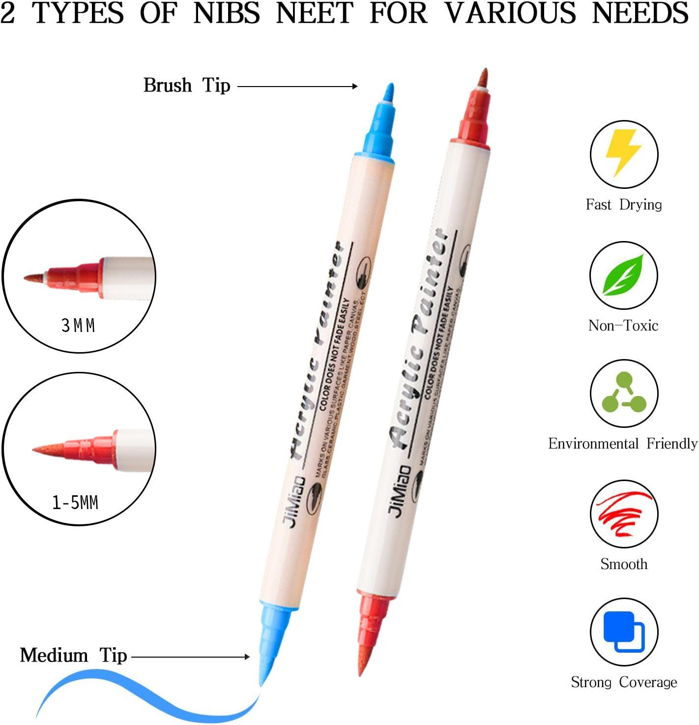 High-quality fade-resistant acrylic ink performs well for both indoor crafting and outdoor projects, keeping your artwork bright and long-lasting even in outdoor conditions