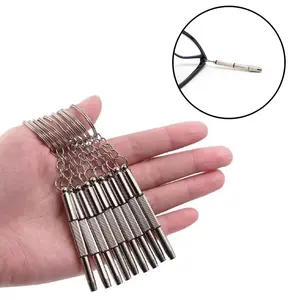 10pcs Mini Screwdriver Three-In-One Set with Keychain, Portable Multifunctional Repair Tool for Glasses, Watch, Mobile Phone, Home & Manufacturing Use