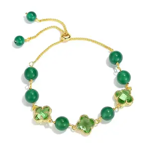 Green clear new Chinese bracelet female ins niche design high-end girlfriend bracelet light luxury exquisite