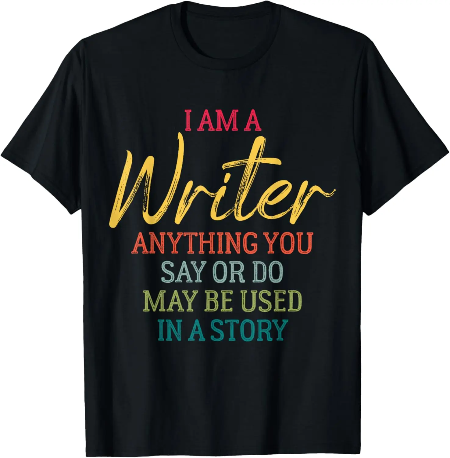 100% Cotton Top Writer Vintage For Women Men Author Journalist Poetry Poem T-Shirt