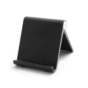 Adjustable Desktop Phone Stand, Flexible Abs Material, Non-Slip Silicone Pad, Foldable & Portable, Universal for Office & Travel Use