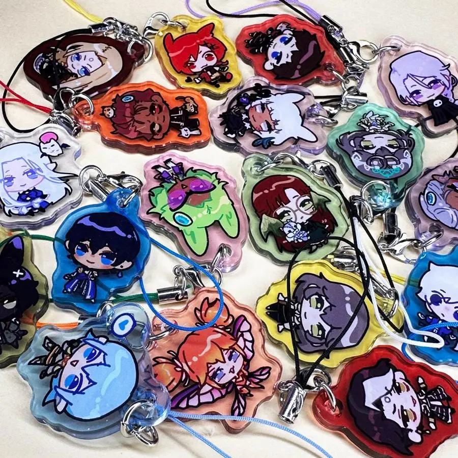 kim's ffxiv mini acrylic keychains, gift friends