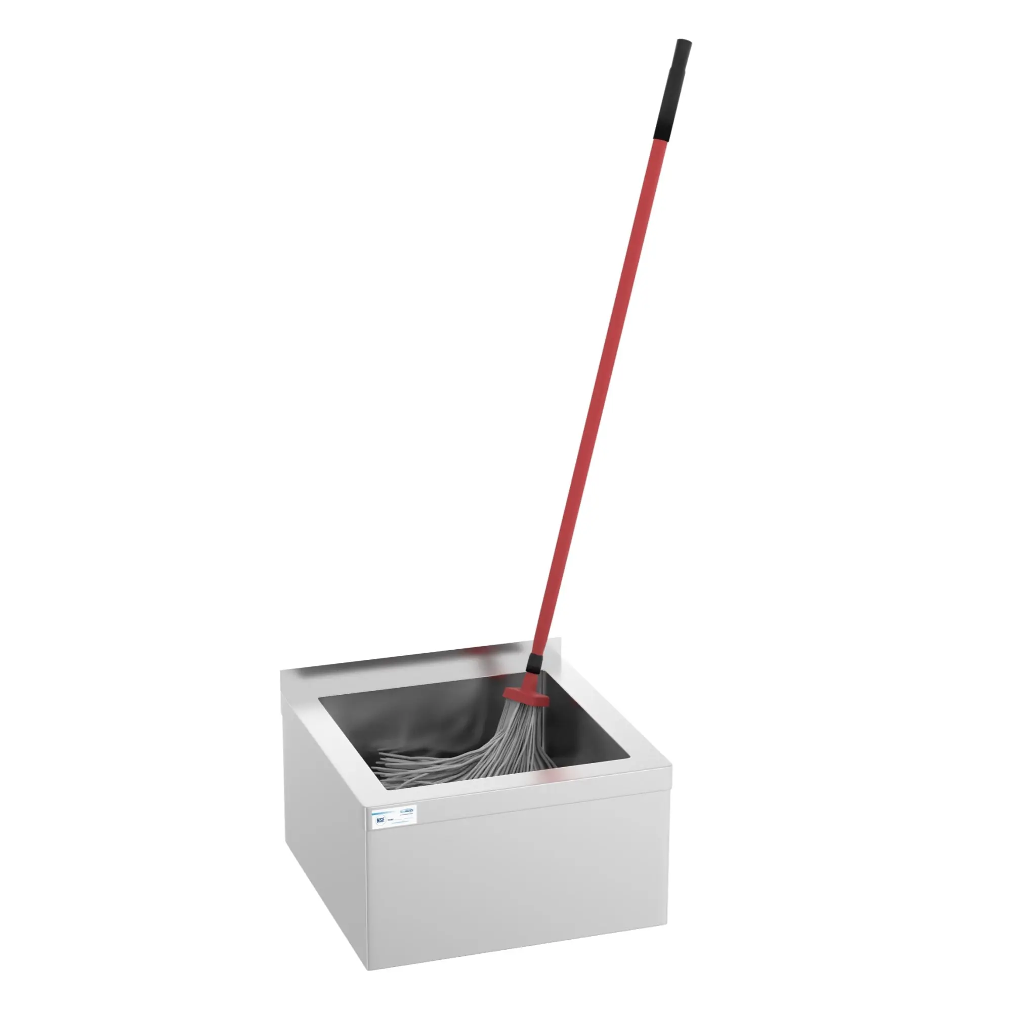 Stainless Steel Commercial Floor Mop Sink - Clean Floors Solution, Premium-Grade, NSF Certified, Easy-to-Install, 12 in. Deep Basin, 19"x22"x12" Bowl Size, Keeps Spaces Clean, Home Care Essential