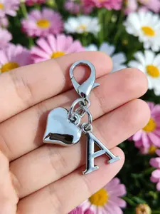 1pc Heart and Letter Lobster Clasp Keychain, Creative Handmade Accessory Pendant for Bags, Backpacks, Document Holders & Keys – Perfect Gift Idea for Family/Friends on Birthdays or Holidays