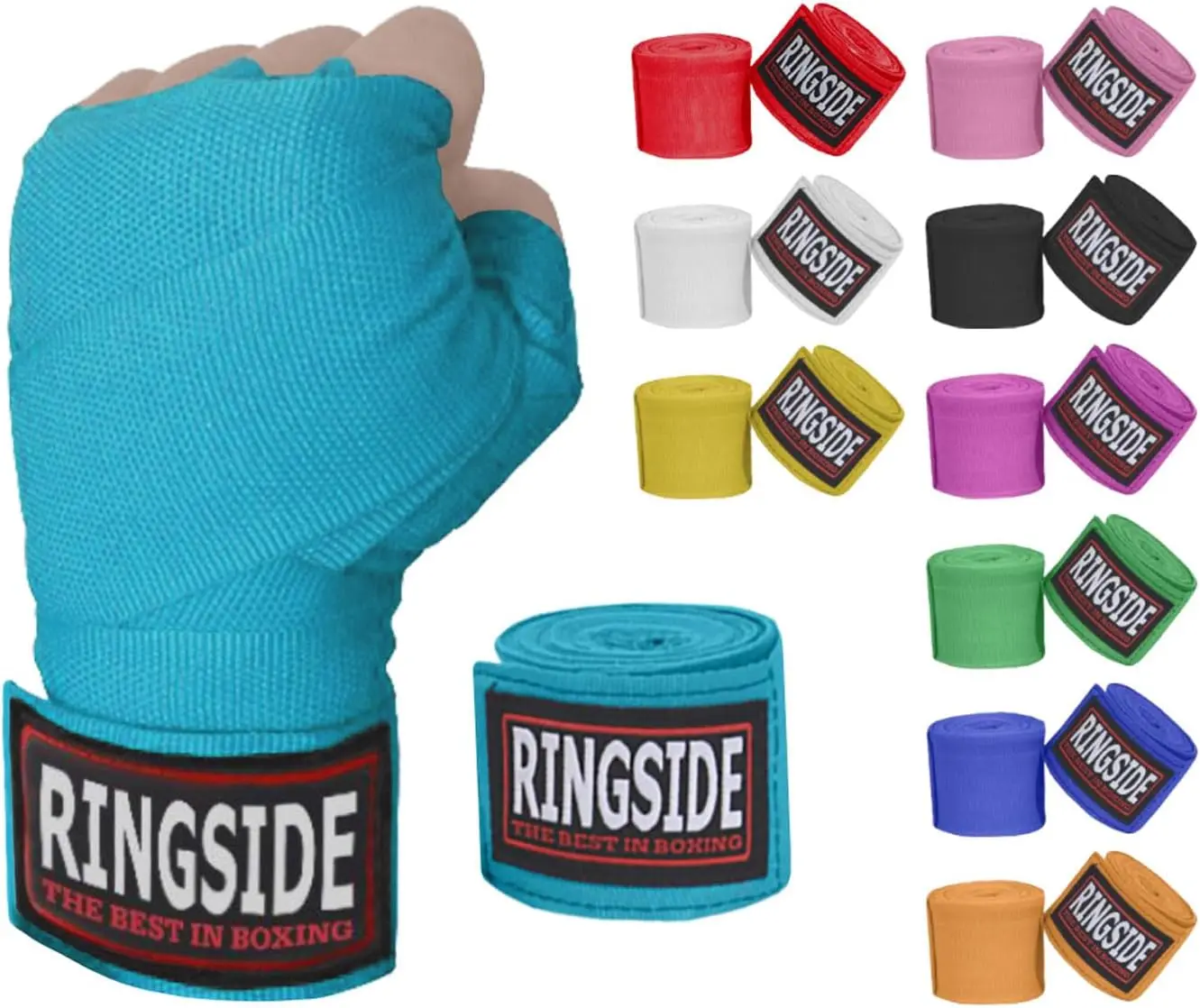 Sports Ringside Mexican Style Boxing Hand Wraps 180"