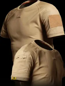 New men's summer crew-neck T-shirt, quick-dry short-sleeved tee, solid colour slim fit, breathable and sweat-wicking comfortable base layer, ideal for summer, Gym Workout Tee, suitable for outdoor sports, daily commuting, and fitness training.