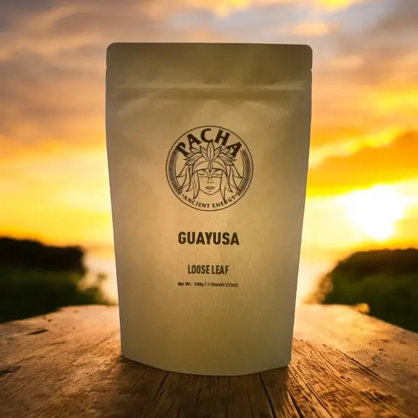 Guayusa Loose Leaf by Pacha - Clean & Balanced Energy - 2 Pounds (32oz) - 66mg Caffeine per serving - Beverage
