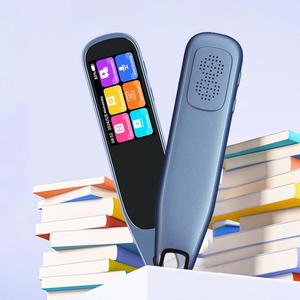 translation reading pens, auxiliary tools, 134 language translation devices for reading support, language learners for voice dialogue translation, digital products, smart, portable, mini, men gadgets wireless, blue titanium, portable translator