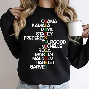 Black Leaders Shirt, Black History Month Shirt, Black Lives Matter Sweatshirt, Inspire Like Obama MLK Malcolm X Shirt, MLK Equality Shirt E3