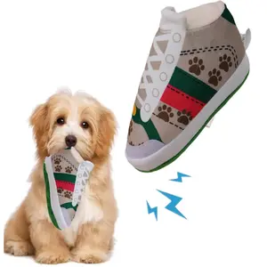 Luxury Designer Pet Toy Shoes Style, Dog Play Toy, Sports Shoe Shape Dog Toy, Stylish and Fun Pet Accessory