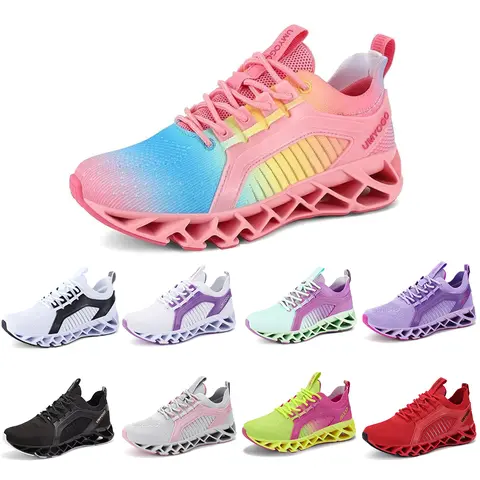 Women's Mesh Running Sports Shoes - Slip-On, Non-Slip, Breathable, Flexible, Lightweight Versatile Athletic Footwear for Running Style Sneakers, Sporty Running Shoes, Plantar Fasciitis, Dancing, Casual Walking Work