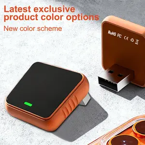2-in-1 Wireless CarPlay Adapter for iPhone & Android Auto, Mini Wired to Wireless Dongle, Plug & Play, Stable Connection, iOS 10+/Android 11+, Lifetime OTA Updates