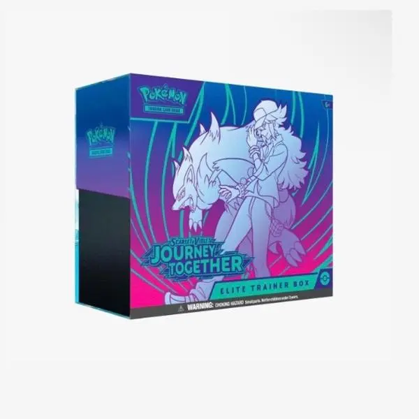 Pokemon: Journey Together Elite Trainer Box (SV09) - Includes 9 Booster Packs, 65 Card Sleeves, 45 Energy Cards, and More Organized Collectible Box
