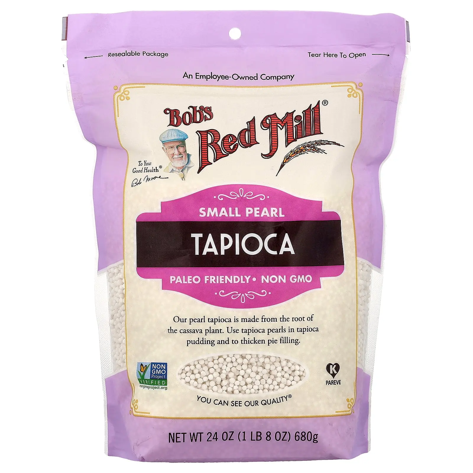 Bob's Red Mill Small Pearl Tapioca, 24 oz (680 g) Bob's Red Mill Small Pearl Tapioca, 24 oz (680 g)