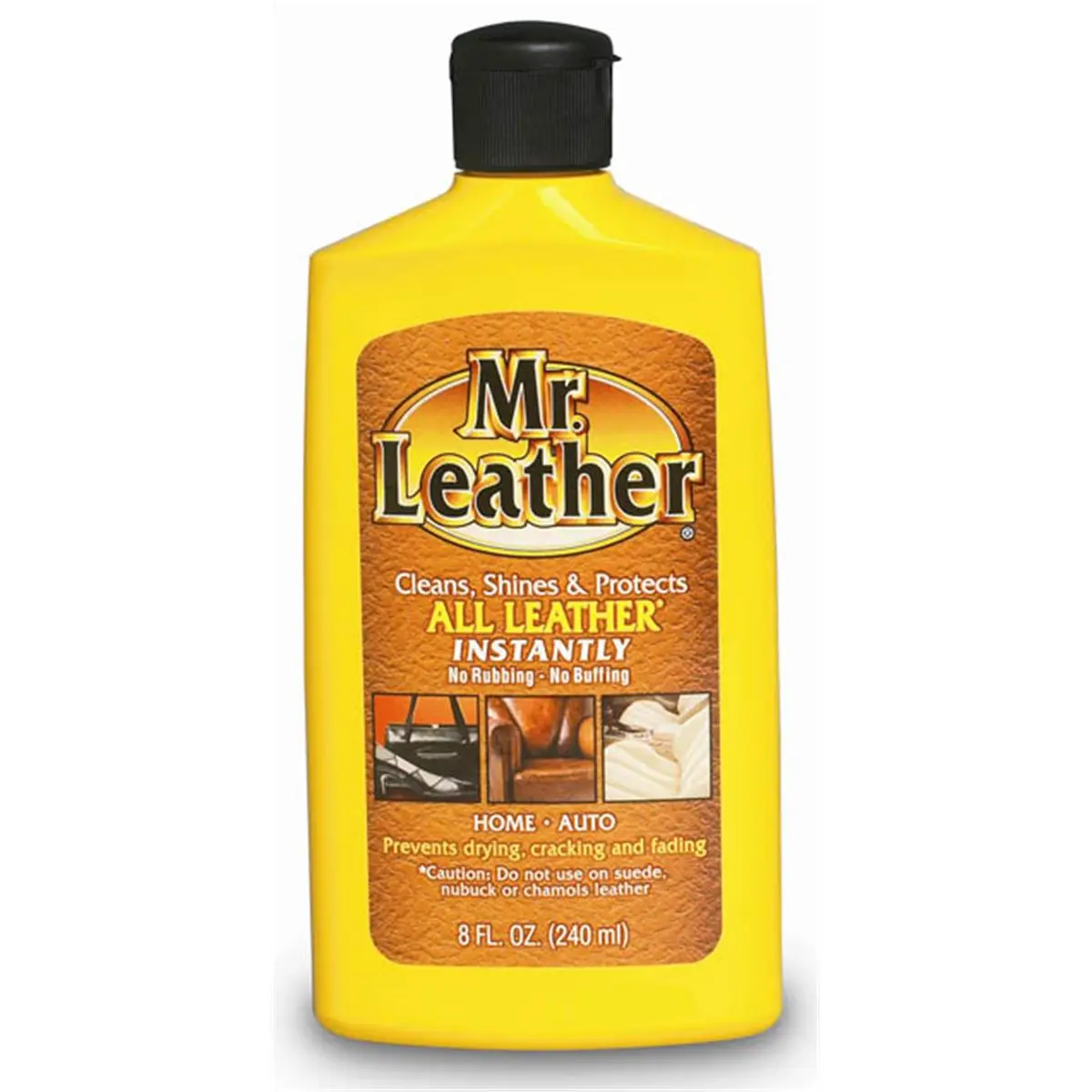 212 MAIN Mr. Leather Liquid Moisturizer Leather Cleaning Kit - 8 oz, Pack of 6, Home Supplies, Prevents Drying, Cracking and Fading, Restores Natural Beauty (SKU:707310)