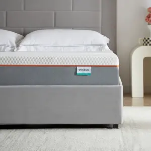 VECELO Memory Foam Mattress 8 Inch California King Size Medium Firm Hybrid Mattress Twin,Twin XL Full,Queen,King Size with Cooling Gel Memory Foam Pressure Relief king  mattress