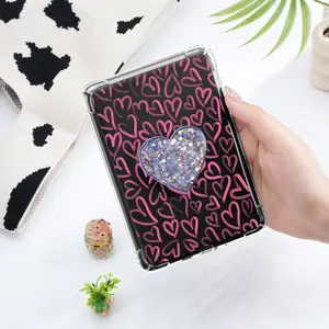 Heart Pattern Tablet Case with Stand, Cute Tablet Protective Cover, Tablet Protector for Kindle Reader 5/6/7/8/10/11/12th, Kindle Paperwhite 5