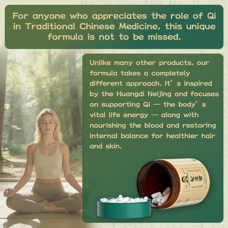 Jipsapfuk 24-in-1 Advanced Hair Growth Vitamins Biotin 10,000mcg Niacin Hong Kong Herbal Patent Blend He Shou Wu Extract Saw Palmetto 60 Day Supply