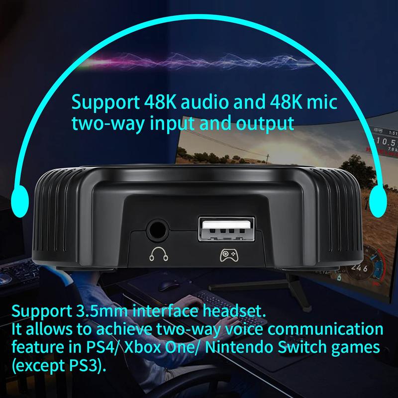 C91 AimBox Keyboard Mouse Adapter for PS4/Xbox/Switch | 0.8ms Ultra-Low Latency MnK Converter | Plug & Play FPS/Apex Legends/RTS Gaming for Warzone/R6 Siege | Dual-Chip Stability