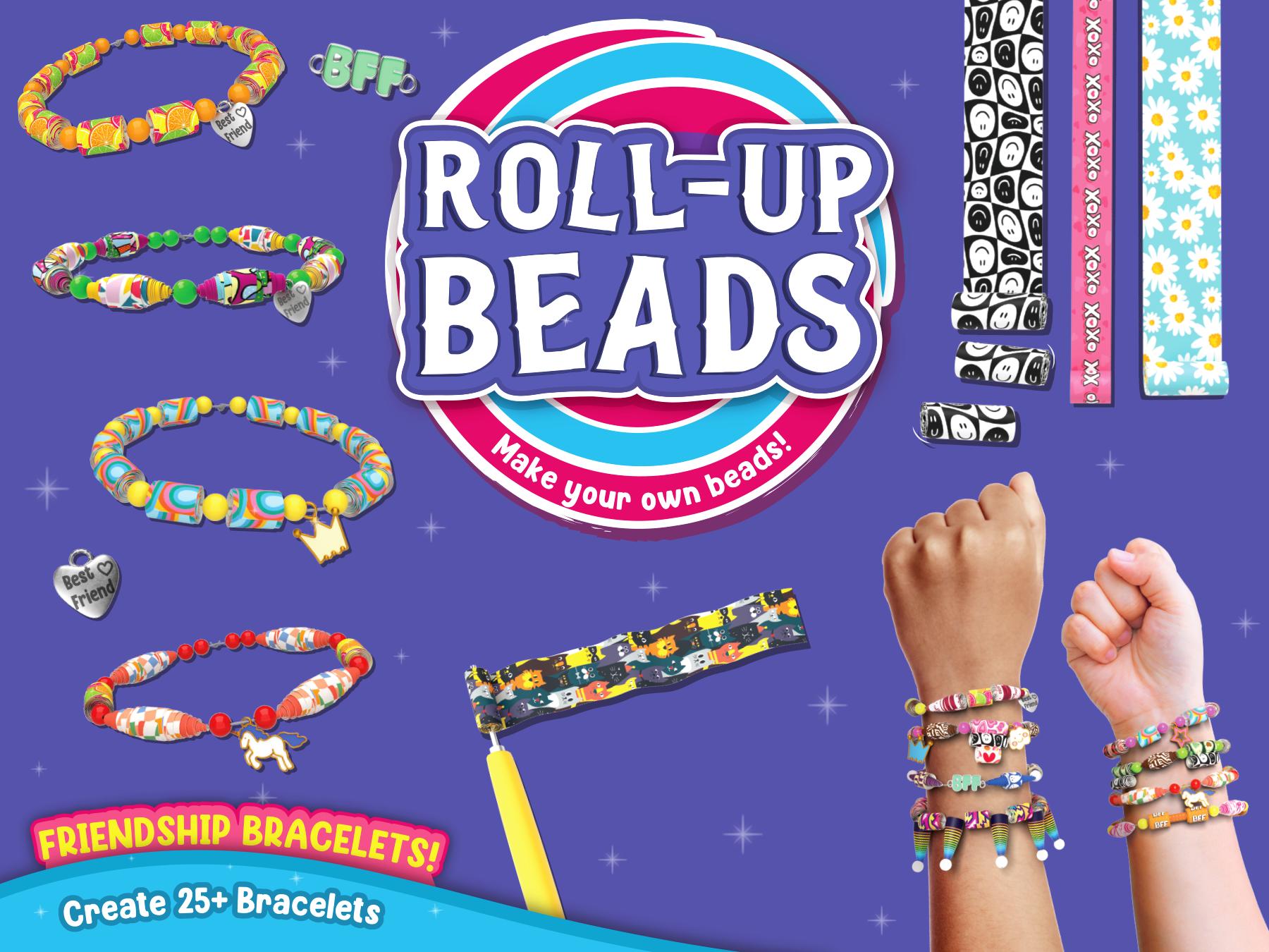 Skillmatics Roll-up Beads - Art & Craft Activity, Jewelry Kit, DIY Craft Kits, Gifts for Kids Ages 6 to 13