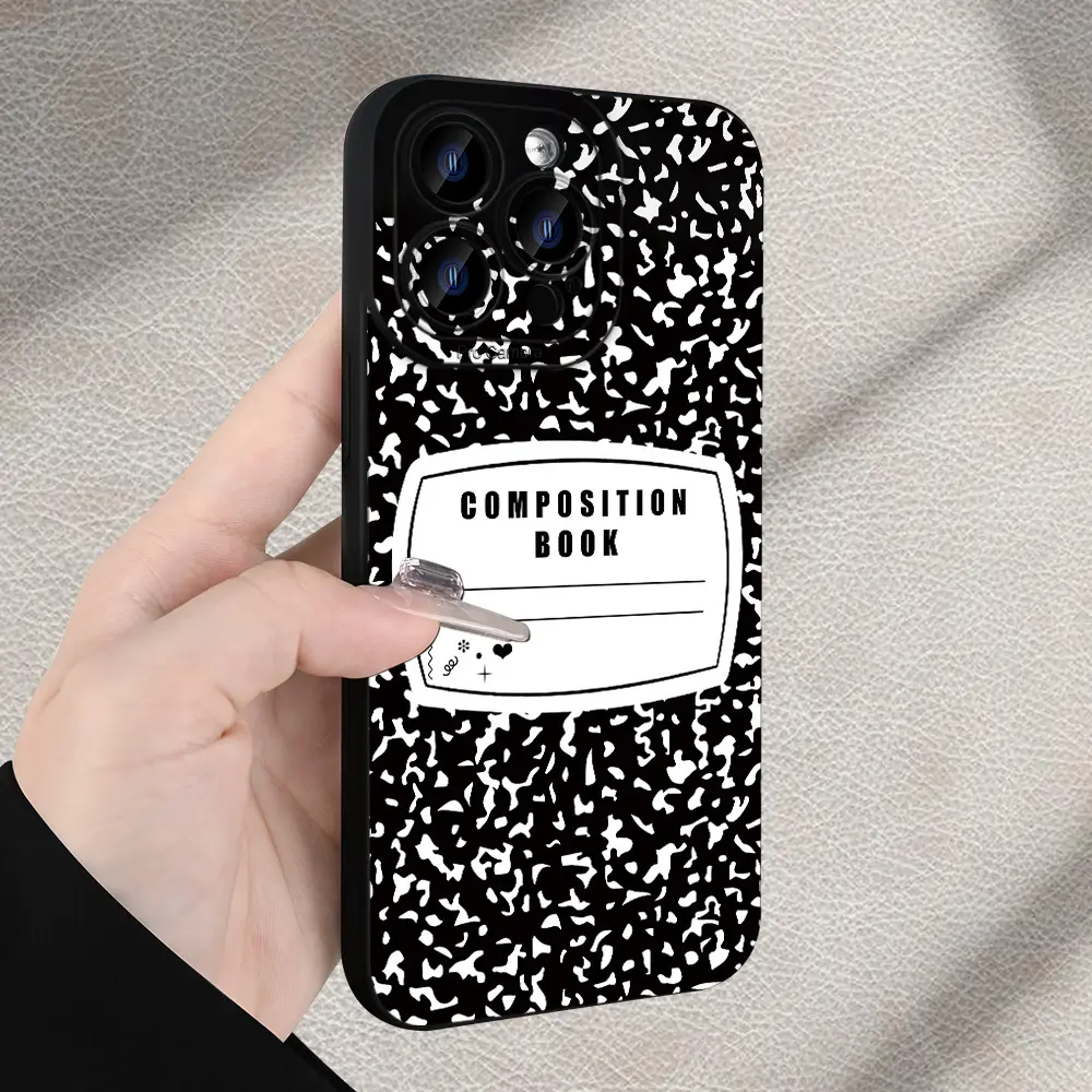 1 Notebook Pattern Painted Phone Case, Black Premium Feel Anti-Fingerprint Full Lens Protection Shockproof Drop-Proof for iPhone 17/16/15/14/13/12/11/X/XR/XS/8/7/SE Air Mini Plus Pro Max Series for iPhone13 - TikTok Shop 1 Notebook Pattern Painted Phone Case, Black Premium Feel Anti-Fingerprint Full Lens Protection Shockproof Drop-Proof for iPhone 17/16/15/14/13/12/11/X/XR/XS/8/7/SE Air Mini Plus Pro Max Series for iPhone13 - TikTok Shop