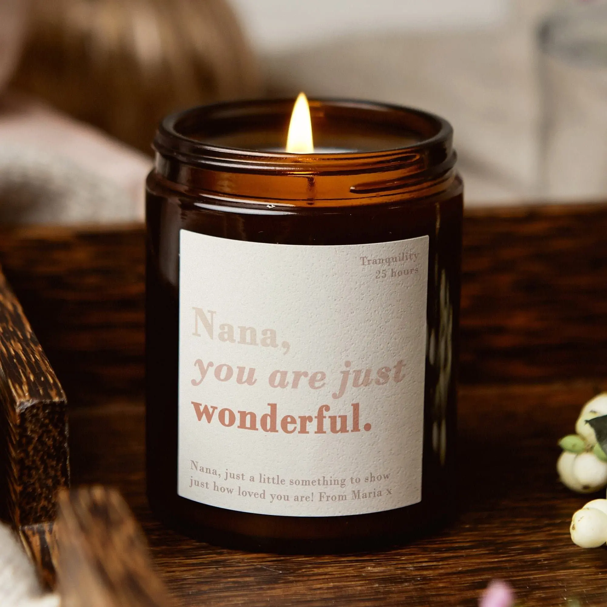 Nana Christmas Gift - You Are Wonderful Candle For Nana - Christmas Scented Candle
