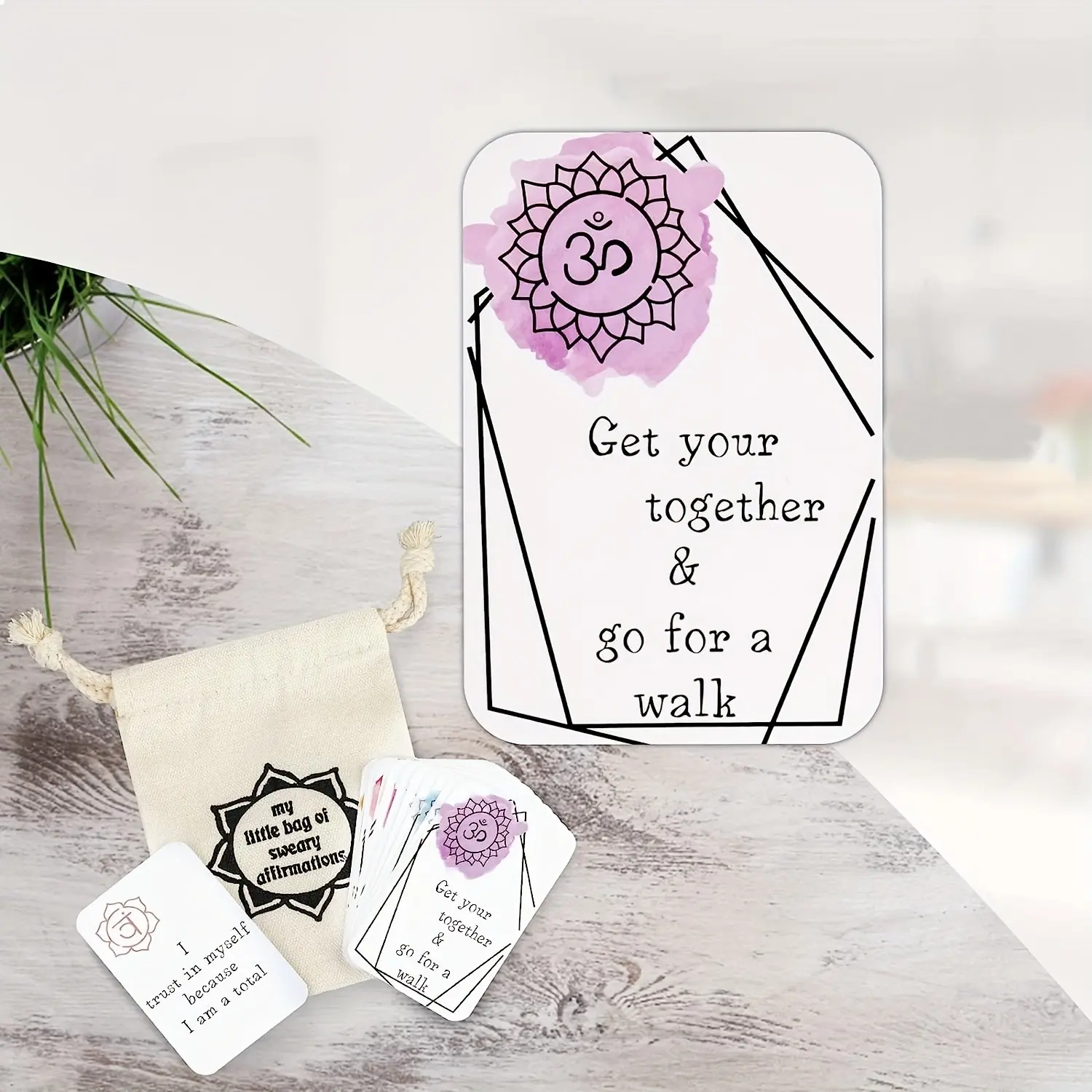 16 Pcs Women Affirmation Cards Fun Encouragement Gift, Positive Swear Cards Self Improvement Anxiety Relief, Motivational Self Esteem Cards