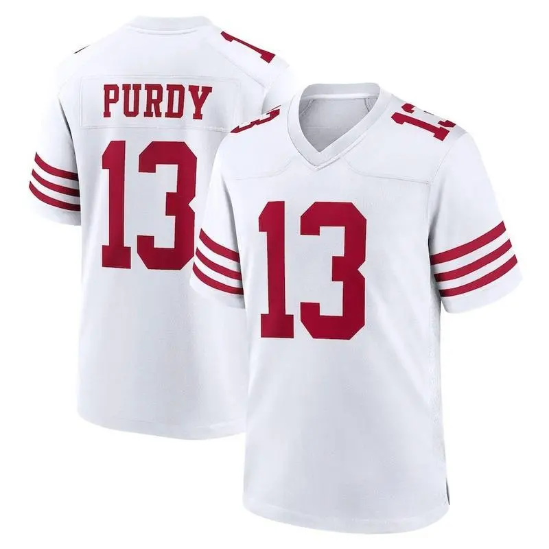 Classic #13 Brown Football Jersey - Breathable V-Neck Print Athletic Shirt - Game Day Fan Apparel