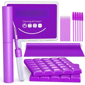 Cleaner Kit for Airpod, Earbud Cleaning Putty, Cleaning Kit Compatible with Airpods , fits Earbud Phone Ear Wax Dirt, Cleaning with Putty, Cleaning Pen, Microfiber Cleaning Cloth & Brushes