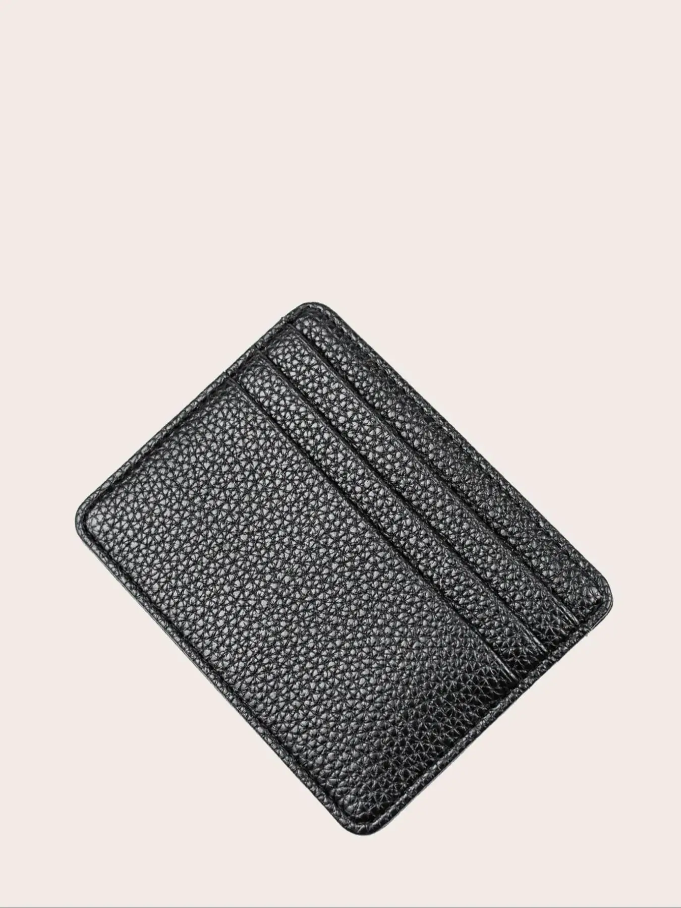 Men's Simple Plain PU Leather Card Holder, Casual Business Multi Card Slots Card Holder for Work & Daily Used, Basic High-quality Daily Card Holder fo