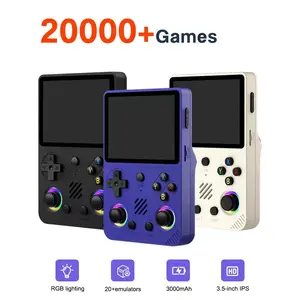 RG36 Retro Handheld Game Console with Linux System 3.5 in IPS Screen 3000mAh Battery 64G+128G TF Card Pre-installed Games for Christmas, Thanksgiving, Holiday Gift