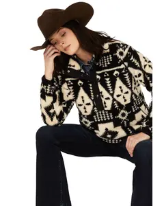 Ariat Women's Berber Southwestern Print Sherpa Pullover - 10053010