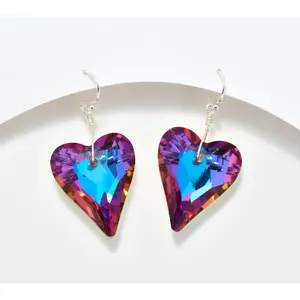 Kirks Folly Aphrodite Crystal Heart Earrings
