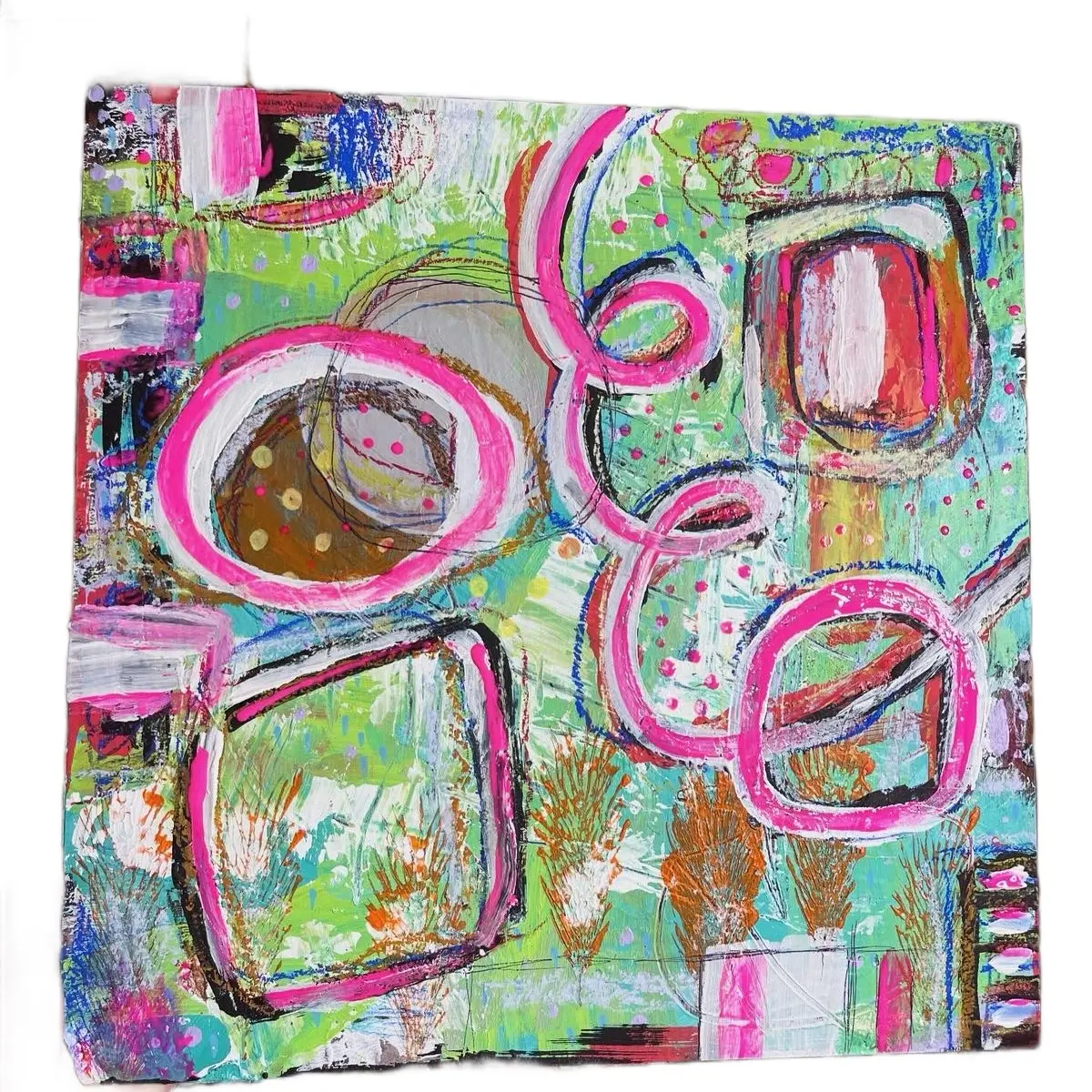 Original Painting - Mixed Media Abstract Expressionism, “Window on the Ecliptic”
