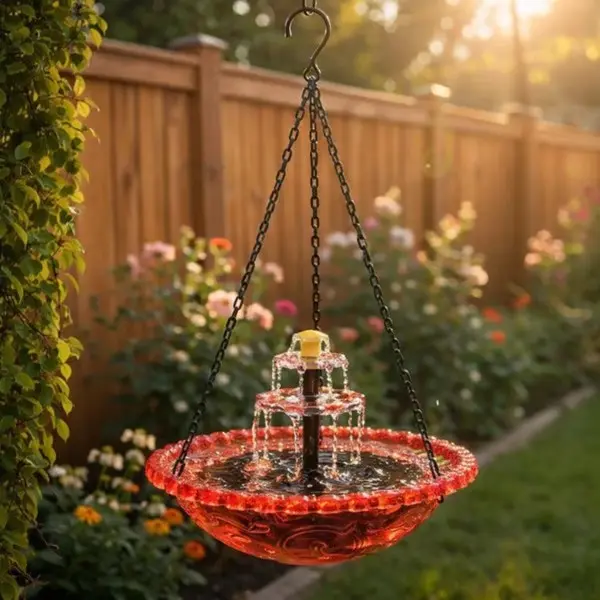 Bird feeder (single layer) pink + spray