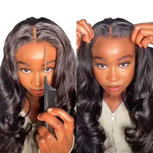 Beluck Hair Glueless Wig Body Wave 5x6 Transparent HD Lace Wig PrePlucked  Wigs for Black Women Natural Hairline Beginner Friendly 100% Hair Wigs