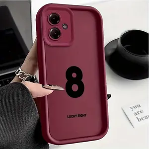 1 Piece LUCKY EIGHT G14 Flexible Case For Moto G14 With Durable Perfect For Entertainment