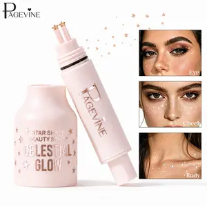 Star Beauty Stamp Pen, Waterproof Face & Body Makeup Stamp for Eyes, Cheeks & Faux Freckles, Quick Dry Long Lasting Cosmetic Tool for Creative Makeup