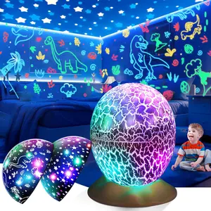 Dinosaur Toys for   3-12: Wired Dinosaurs Egg Night Light Gifts for Boys 4 5 6 7 8 9 Year Old 2-in-1 Dino &  Projector with 360? Rotation Timer for Boy Ages 3-5 Birthday Easter Gifts Decor