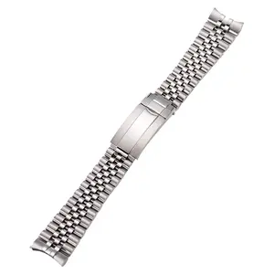 Universal fine steel watch strap, five-bead solid stainless steel strap, men's and women's metal Submariner watch accessories