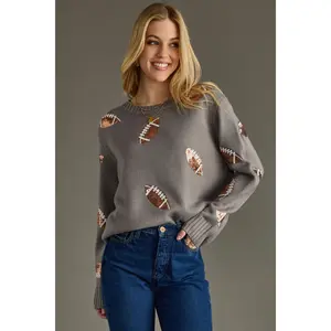 Sequin Football Sweater