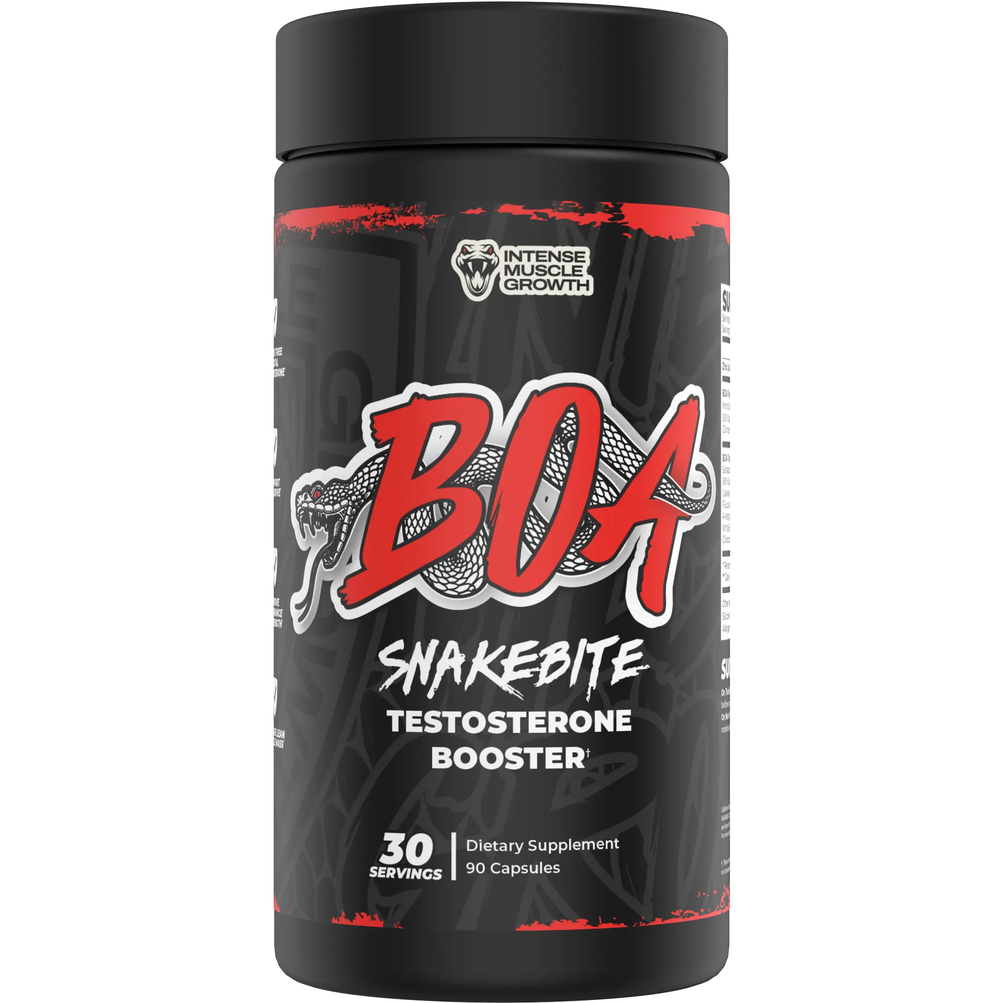 BOA Snakebite Performance Support Capsules | Daily Vitality & Strength Support Supplement | 90 Capsules | 30 Servings